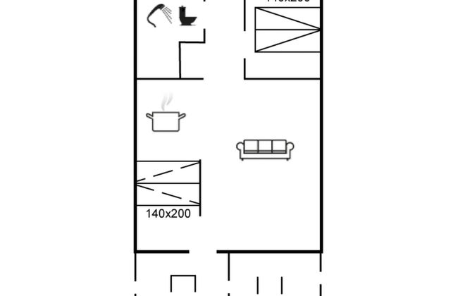 Apartamento de 1 quarto em Løkken com piscina e terraço - Foto 2