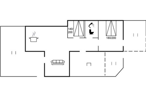 Foto 14 - Casa con 2 camere da letto a Løkken con terrazza