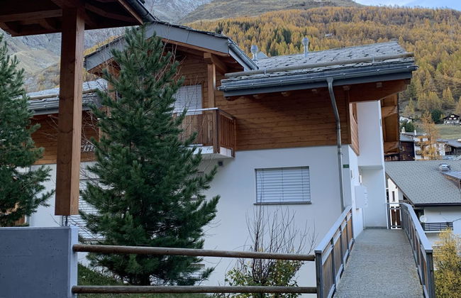 Apartamento de 2 quartos em Saas-Fee com jardim - Foto 1