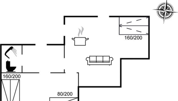 Casa con 1 camera da letto a Sjølund con terrazza - Foto 2