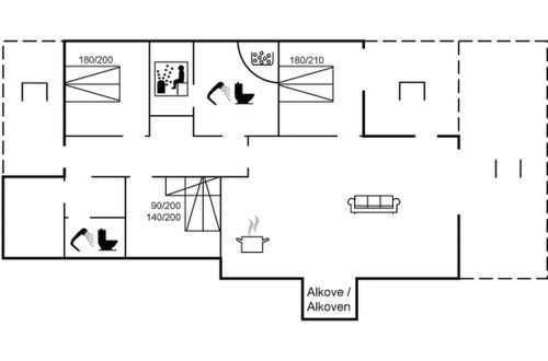 Foto 2 - Haus mit 3 Schlafzimmern in Elsestræer mit terrasse und sauna