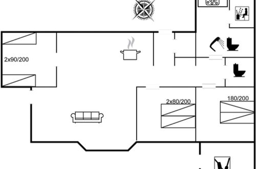 Photo 2 - Maison de 3 chambres à Sæby avec terrasse et sauna