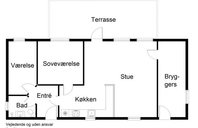Haus mit 2 Schlafzimmern in Sønder Stenderup mit terrasse - Foto 2