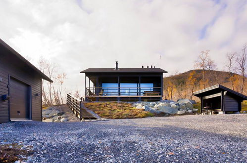 Foto 2 - Casa de 2 habitaciones en Enontekiö con sauna y vistas a la montaña