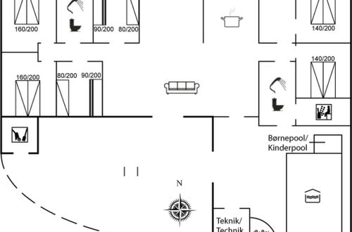 Foto 2 - Casa con 6 camere da letto a Ulfborg con piscina privata e terrazza