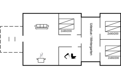 Foto 2 - Casa de 3 quartos em Væggerløse com terraço