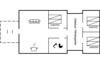 Foto 2 - Casa de 3 quartos em Væggerløse com terraço