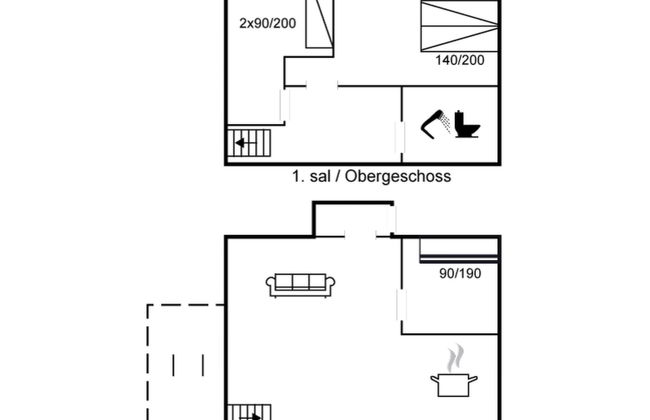 Apartamento de 3 quartos em Rømø com piscina e terraço - Foto 2