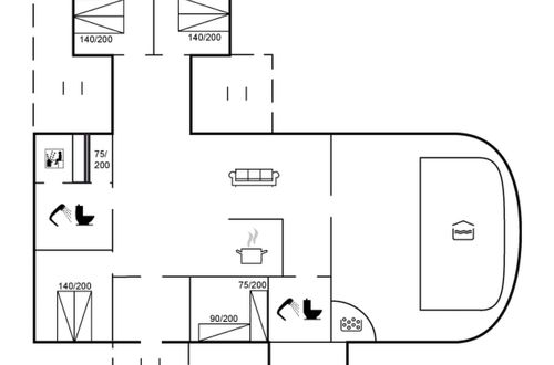 Foto 22 - Casa de 4 quartos em Rømø com piscina privada e terraço