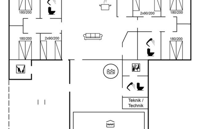 Casa de 6 quartos em Rømø com piscina privada e terraço - Foto 2