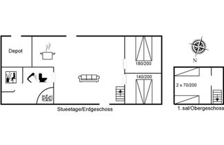 Foto 2 - Casa de 2 quartos em Hvide Sande com terraço e sauna