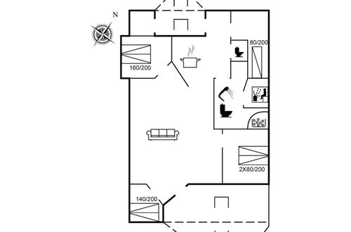Foto 2 - Casa de 4 quartos em Harboøre com terraço e sauna