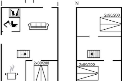 Foto 14 - Casa con 3 camere da letto a Vejers Strand con terrazza