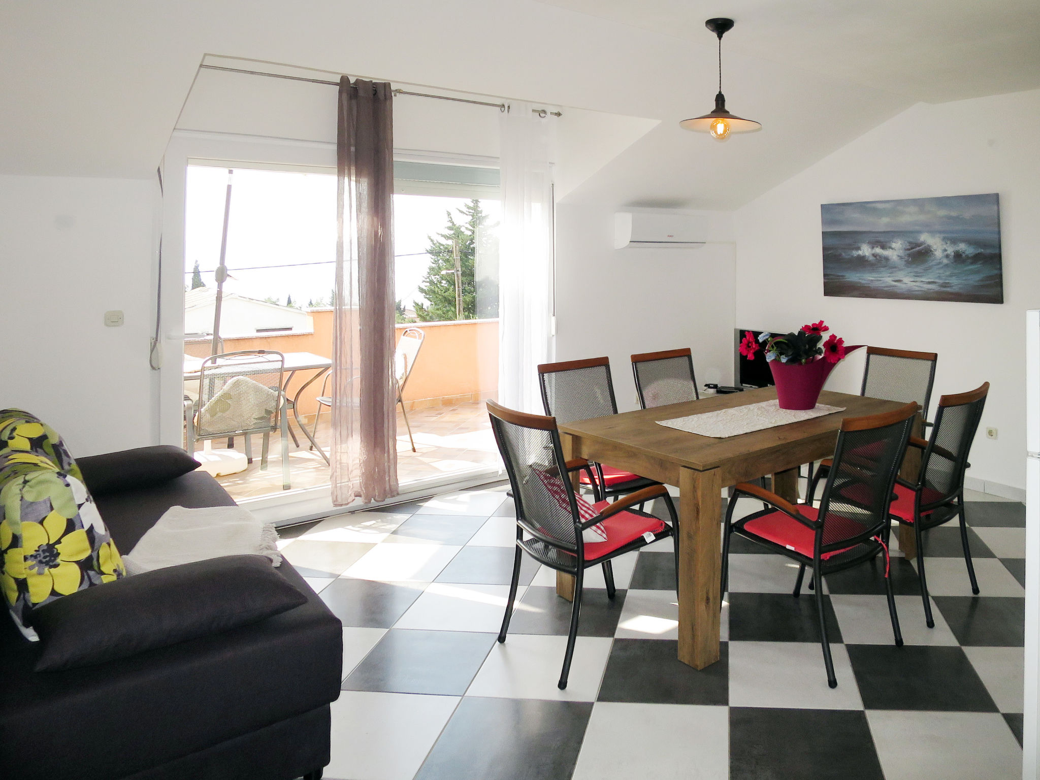 Foto 7 - Apartamento de 2 habitaciones en Jasenice con vistas al mar