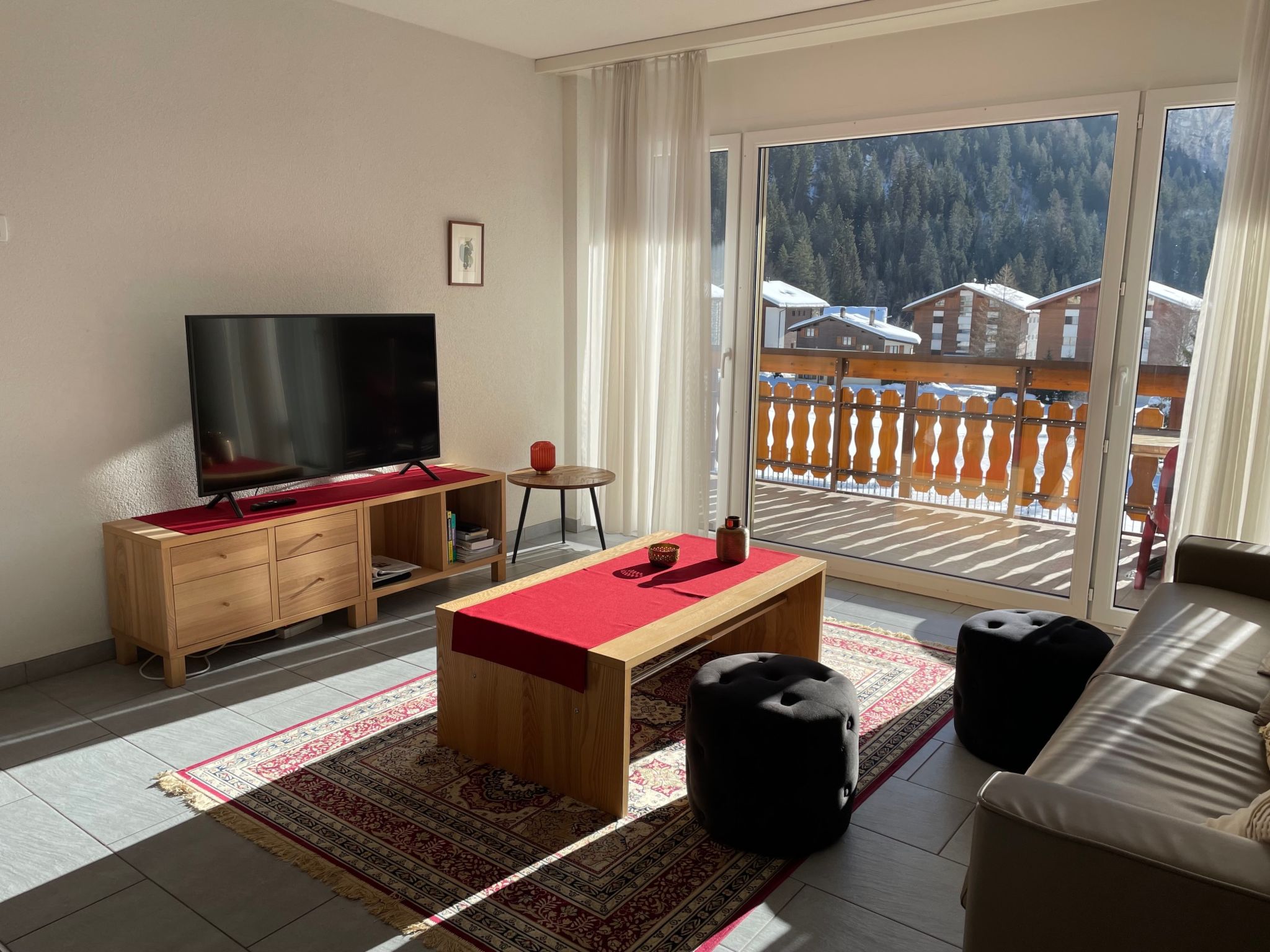 Foto 2 - Appartamento con 1 camera da letto a Leukerbad con vista sulle montagne