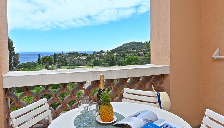 Foto 1 - Appartamento con 1 camera da letto a Saint-Raphaël con piscina e vista mare