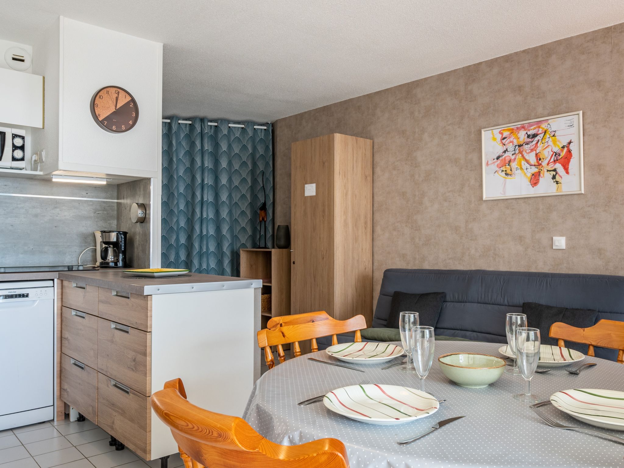 Foto 4 - Apartamento de 1 quarto em Canet-en-Roussillon com vistas do mar