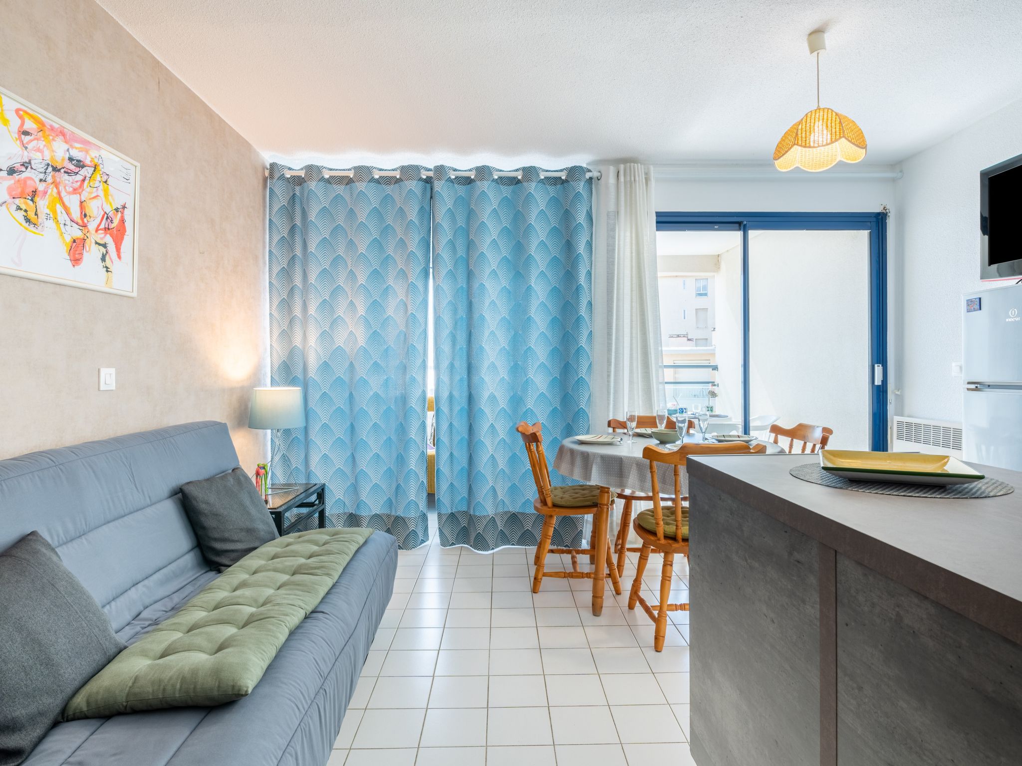 Foto 3 - Apartamento de 1 habitación en Canet-en-Roussillon con vistas al mar