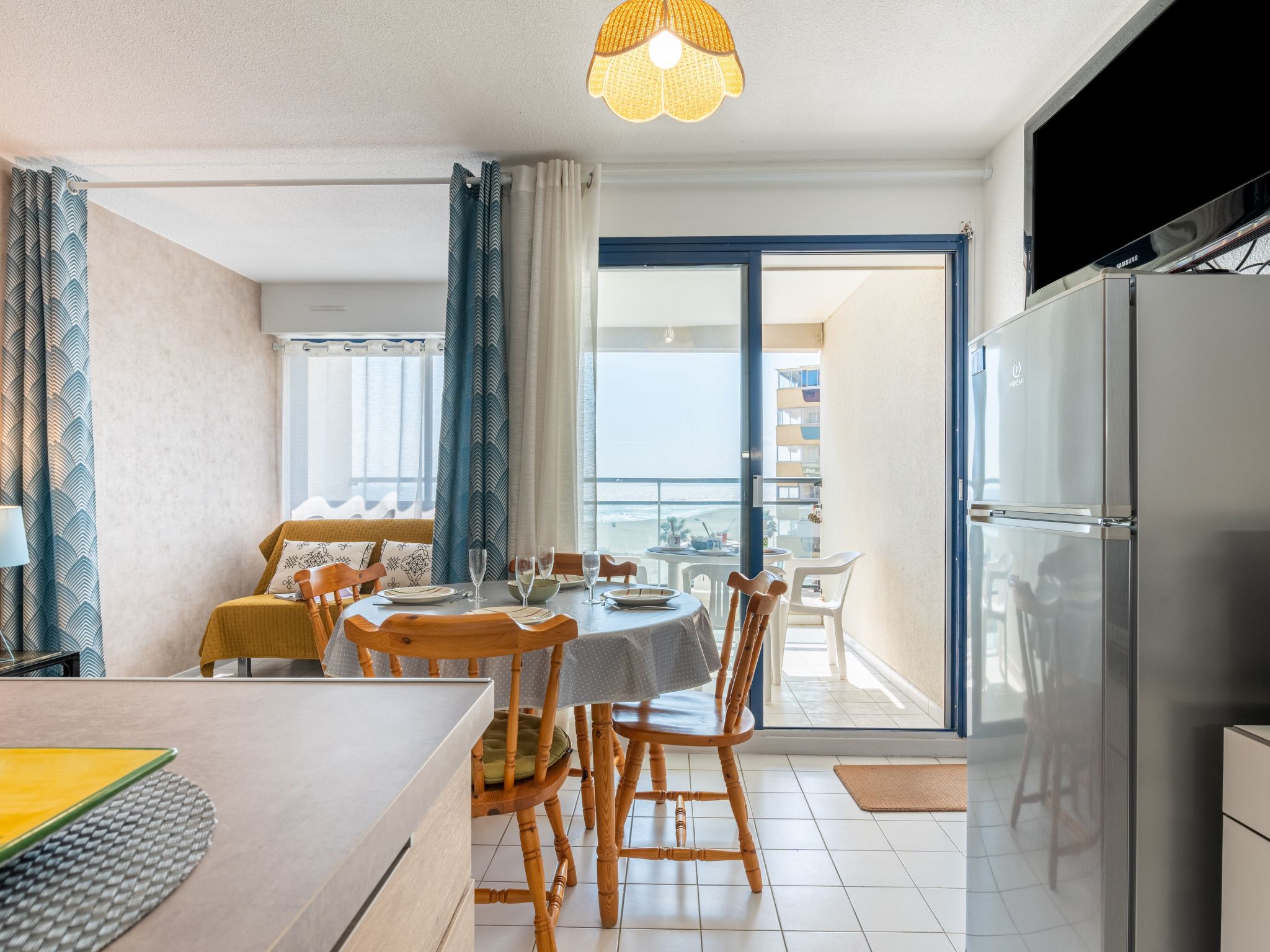 Foto 10 - Apartamento de 1 quarto em Canet-en-Roussillon com vistas do mar
