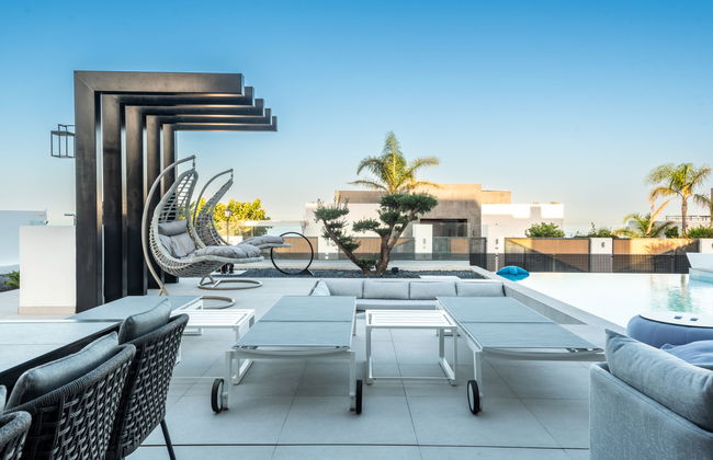 Casa de 6 quartos em Manilva com piscina privada e jardim - Foto 50