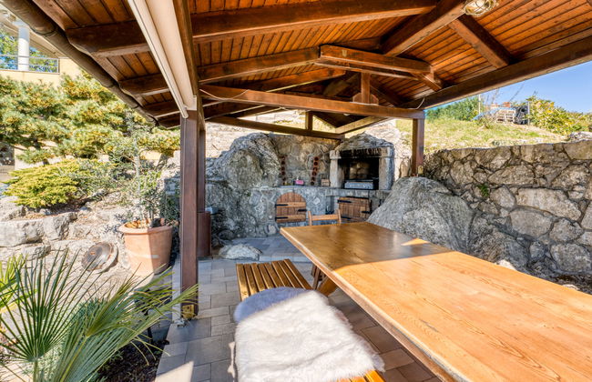 Appartamento con 2 camere da letto a Kastav con piscina e giardino - Foto 34