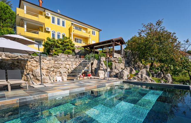 Appartamento con 2 camere da letto a Kastav con piscina e giardino - Foto 27
