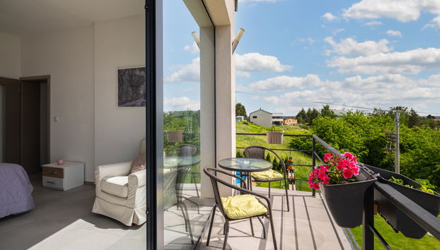 Appartamento con 1 camera da letto a Lány con piscina e giardino - Foto 4