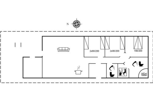 Foto 32 - Casa de 3 habitaciones en Løkken con terraza y sauna