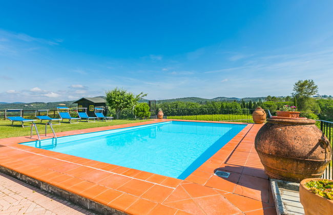 Casa de 6 quartos em Impruneta com piscina privada e jardim - Foto 48