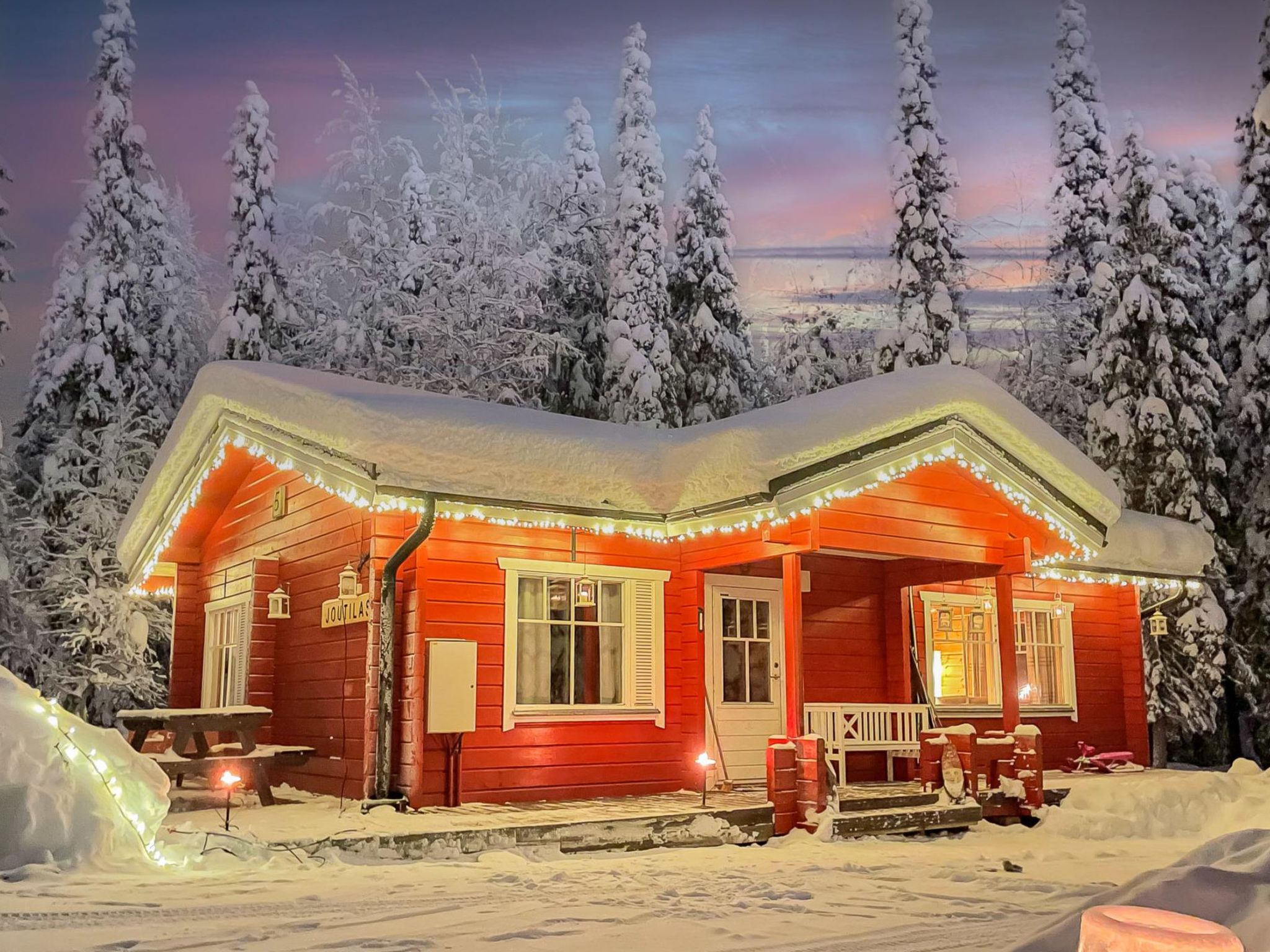 Foto 1 - Haus mit 2 Schlafzimmern in Kuusamo mit sauna und blick auf die berge