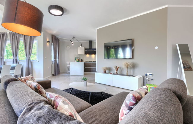 Apartamento de 5 quartos em Barban com piscina privada e jardim - Foto 12