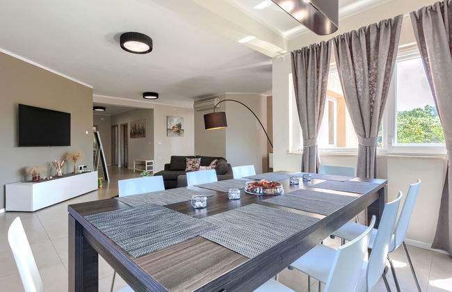 Apartamento de 5 quartos em Barban com piscina privada e jardim - Foto 15