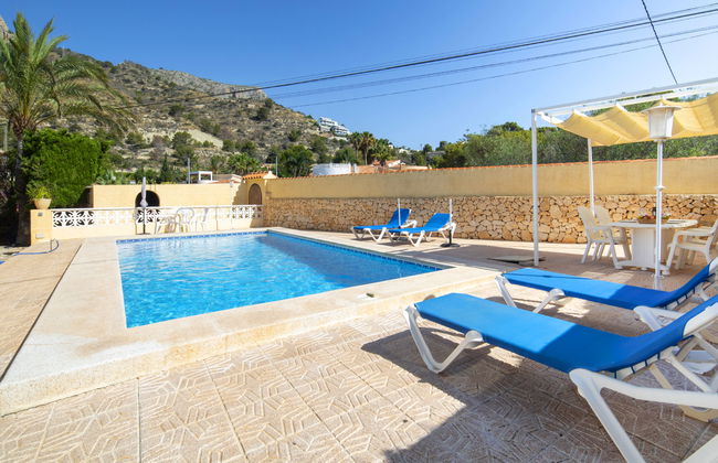 Casa de 2 quartos em Calp com piscina privada e jardim - Foto 7