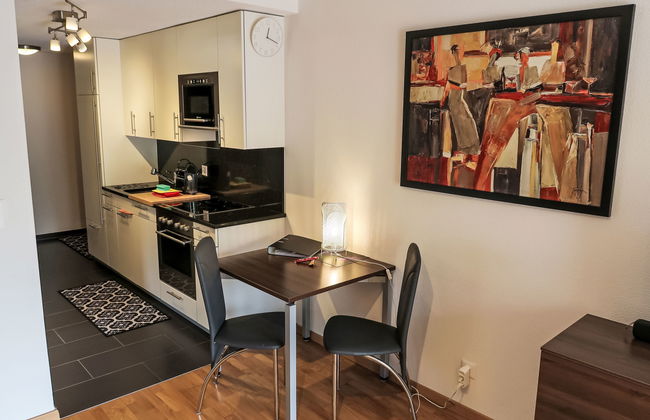 Apartamento de 1 quarto em Leukerbad com terraço e sauna - Foto 8