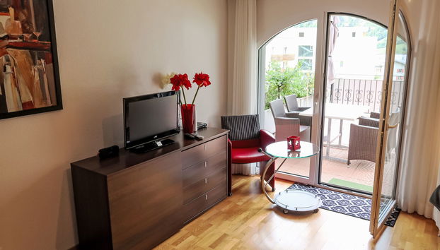 Apartamento de 1 quarto em Leukerbad com terraço e sauna - Foto 2