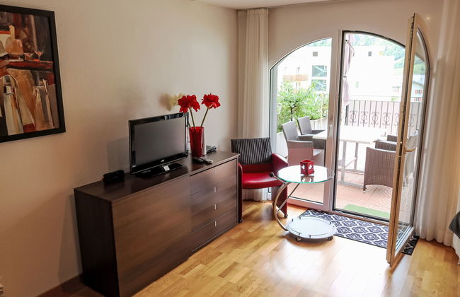Apartamento de 1 quarto em Leukerbad com terraço e sauna - Foto 2