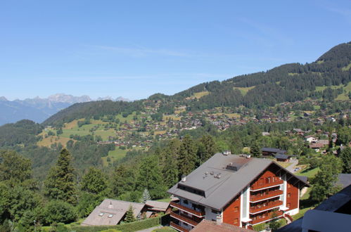 Foto 17 - Appartamento con 2 camere da letto a Ollon con sauna e vista sulle montagne