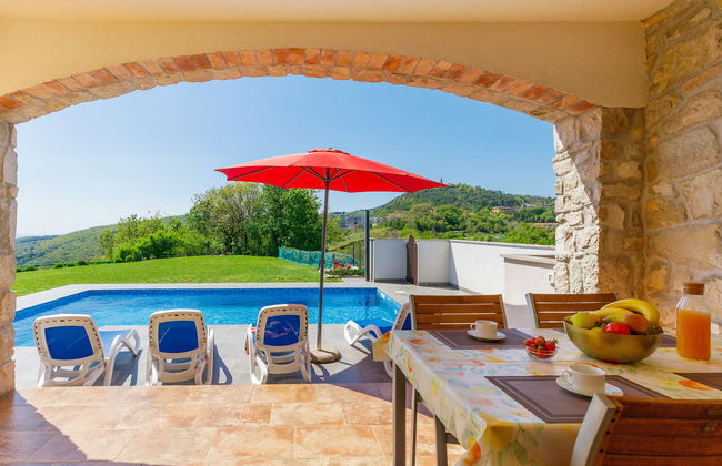 Casa de 3 quartos em Labin com piscina privada e jardim - Foto 37