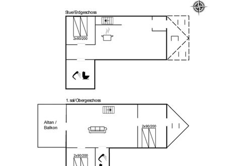 Foto 2 - Casa de 3 quartos em Hasle com terraço