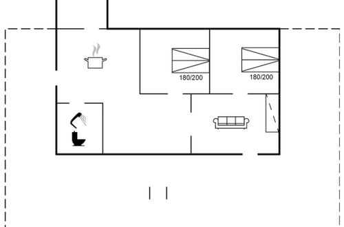 Foto 2 - Apartamento de 2 quartos em Nexø com terraço