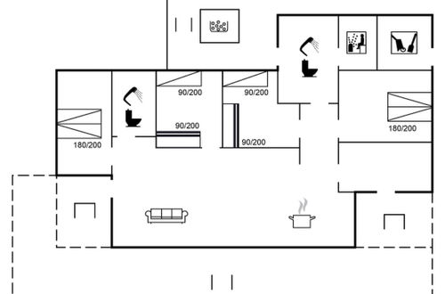 Foto 2 - Casa de 4 quartos em Løkken com sauna e banheira de hidromassagem