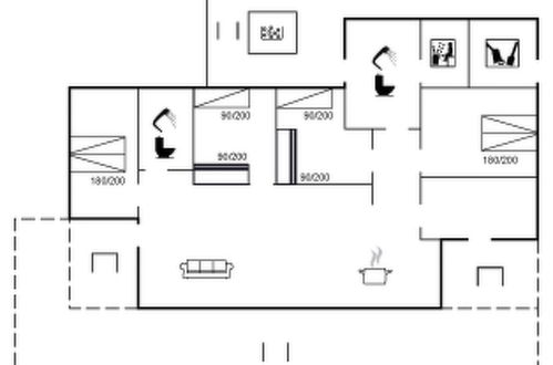 Foto 24 - Haus mit 4 Schlafzimmern in Løkken mit sauna und whirlpool