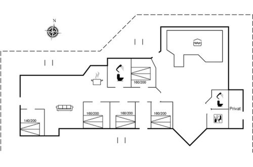 Foto 2 - Casa con 5 camere da letto a Løkken con piscina privata e terrazza