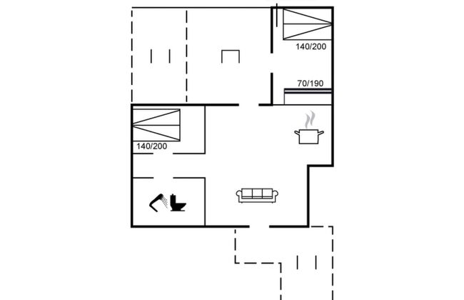 Haus mit 1 Schlafzimmer in Otterup mit terrasse - Foto 2