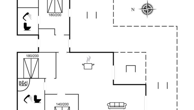 Casa de 3 quartos em Nysted com terraço e sauna - Foto 2