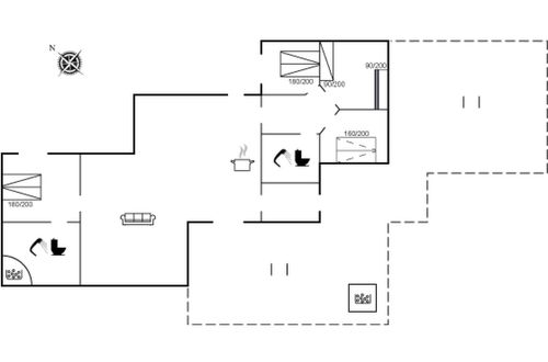 Photo 2 - Maison de 4 chambres à Græsted avec terrasse et bain à remous