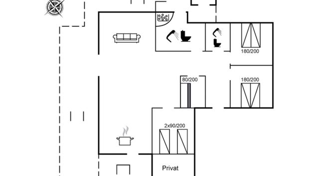 Casa con 4 camere da letto a Millinge con terrazza e sauna - Foto 2