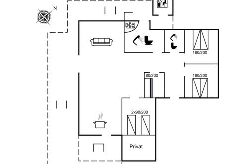 Photo 2 - Maison de 4 chambres à Millinge avec terrasse et sauna