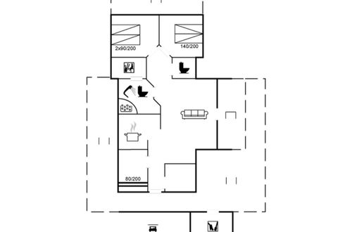 Foto 13 - Haus mit 3 Schlafzimmern in Broager mit terrasse und sauna