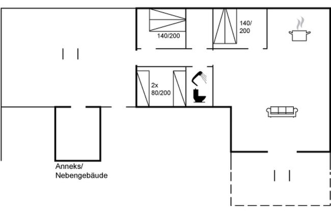 Casa de 3 quartos em Diernæs Strand com terraço - Foto 2